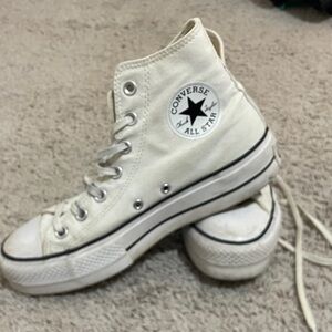 Converse Women's Cream High-Top Sneakers